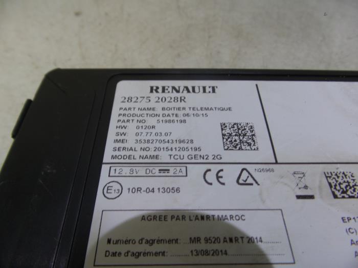 Computer, miscellaneous from a Renault Captur (2R) 1.5 Energy dCi 110 FAP 2016