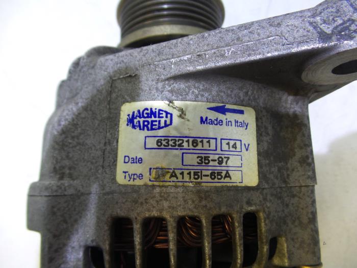 Dynamo d'un Fiat Brava (182B) 1.4 S,SX 12V 1999