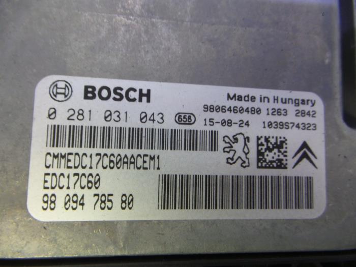Komputer sterowania silnika z Peugeot 308 SW (L4/L9/LC/LJ/LR) 1.6 BlueHDi 120 2015