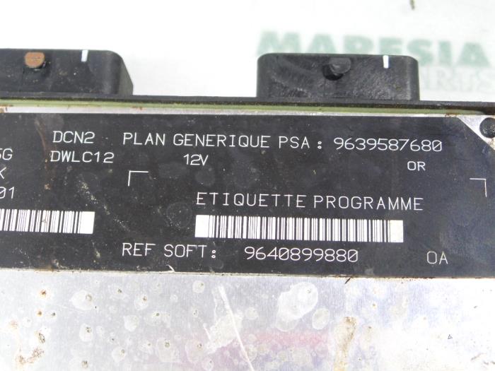 Ordenador de gestión de motor de un Peugeot 206 (2A/C/H/J/S) 1.9 D 2001