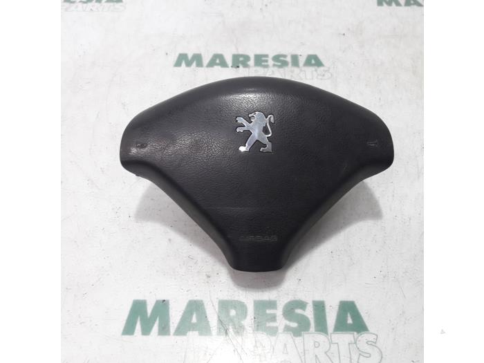 Left airbag (steering wheel) from a Peugeot 307 SW (3H) 2.0 HDi 110 FAP 2004