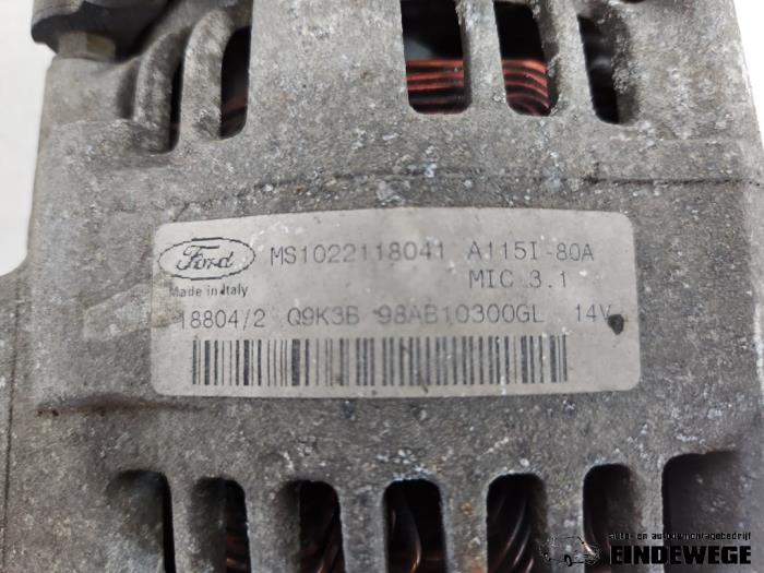 Alternateur d'un Ford Focus 1 1.6 16V 2004