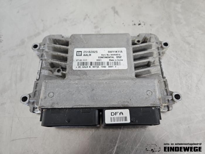 Used Engine management computer Chevrolet Spark (M300) 1.0 16V Bifuel Price € 52,50 Margin scheme offered by Auto- en demontagebedrijf Eindewege