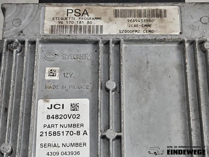 Engine management computer from a Citroën C3 (FC/FL/FT) 1.4 Bivalent 2005