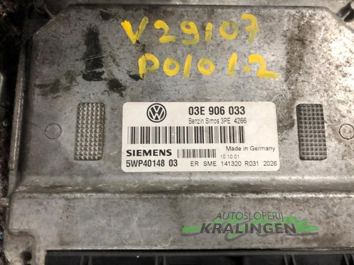 Set of locks from a Volkswagen Polo IV (9N1/2/3) 1.2 12V 2002