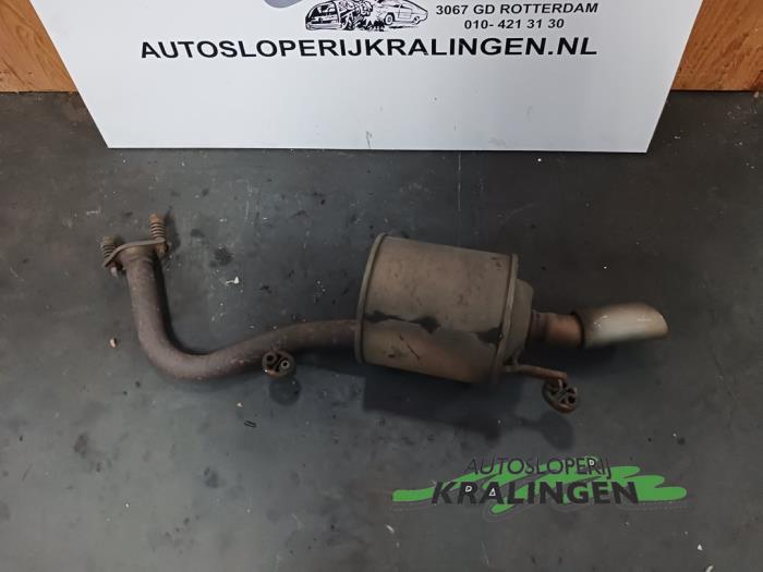 Exhaust rear silencer from a Toyota Yaris II (P9) 1.3 16V VVT-i 2008