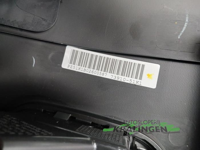 Airbag set + dashboard de un Opel Agila (B) 1.2 16V 2010