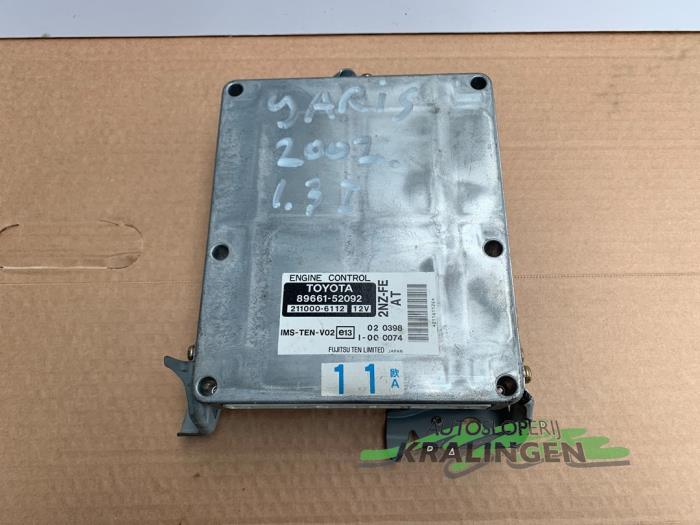Engine management computer from a Toyota Yaris (P1) 1.3 16V VVT-i 2000