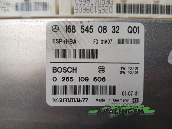 Ordinateur ESP d'un Mercedes-Benz A (W168) 1.6 A-160 2002