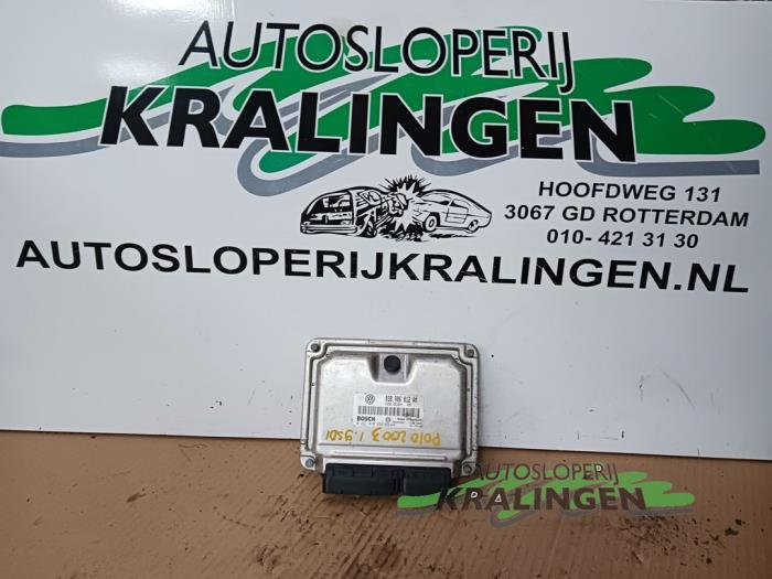 Used Engine management computer Volkswagen Polo IV (9N1/2/3) 1.9 SDI Price € 29,99 Margin scheme offered by Autosloperij Kralingen B.V.