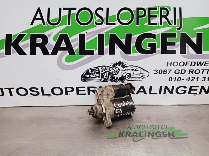 Begagnade Startmotor Volkswagen Polo IV (9N1/2/3) 1.4 16V Pris € 24,98 Marginaltabell erbjuds av Autosloperij Kralingen B.V.