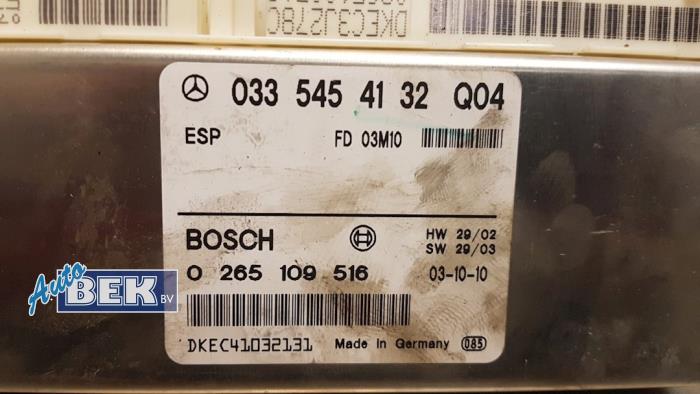 Ordenadores ESP de un Mercedes-Benz C (W204) 2.2 C-200 CDI 16V 2010