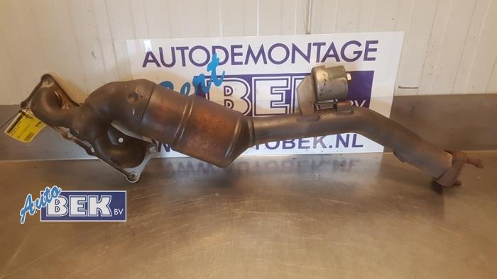 Exhaust manifold + catalyst from a BMW 3 serie Touring (E91) 325i 24V 2005