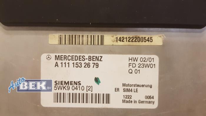 Komputer sterowania silnika z Mercedes-Benz C Combi (S203) 2.0 C-200K 16V 2003