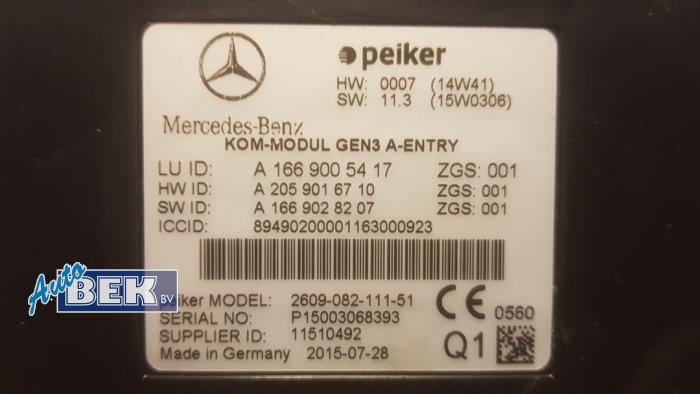 Modul (rózne) z Mercedes-Benz B (W246,242) 1.6 B-200 BlueEFFICIENCY Turbo 16V 2016