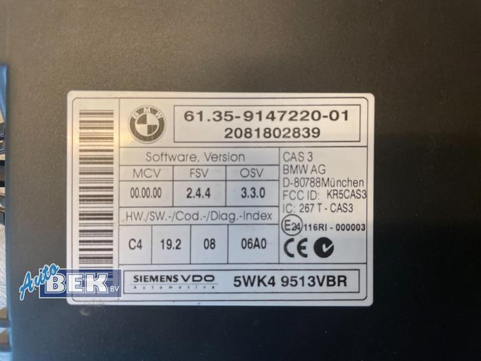 Ordinateur contrôle fonctionnel d'un BMW 1 serie (E87/87N) 118d 16V 2008