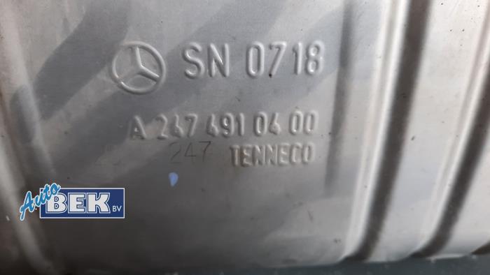 Silenciador final de escape de un Mercedes-Benz A (177.0) 1.3 A-160 Turbo 16V 2020