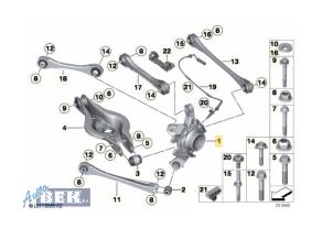 Used Rear suspension system, right BMW 3 serie (F30) 320d 2.0 16V Price € 249,99 Margin scheme offered by Auto Bek