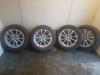 Set of wheels + tyres from a BMW 3 serie (F30), 2011 / 2018 316i 1.6 16V, Saloon, 4-dr, Petrol, 1.598cc, 100kW (136pk), RWD, N13B16A, 2012-07 / 2016-08, 3A11; 3A12 2012