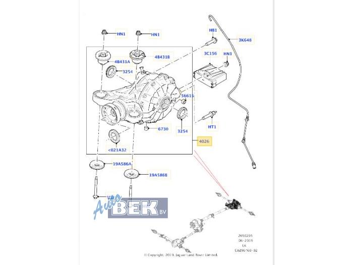 Gebrauchte Differential hinten Landrover Range Rover IV (LG) 3.0 TDV6 24V Preis € 749,99 Margenregelung angeboten von Auto Bek