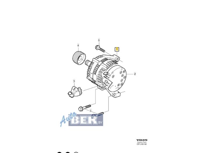 Begagnade Dynamo Volvo V60 I (FW/GW) 1.6 T3 16V Pris € 60,00 Marginaltabell erbjuds av Auto Bek