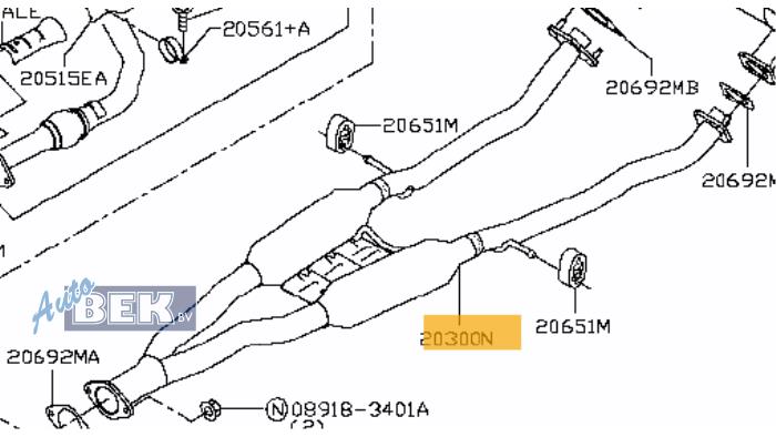 Gebrauchte Auspuff Mitteldämpfer Infiniti Q50 (V37) 3.5 V6 24V 50 Hybrid AWD Preis € 225,00 Margenregelung angeboten von Auto Bek