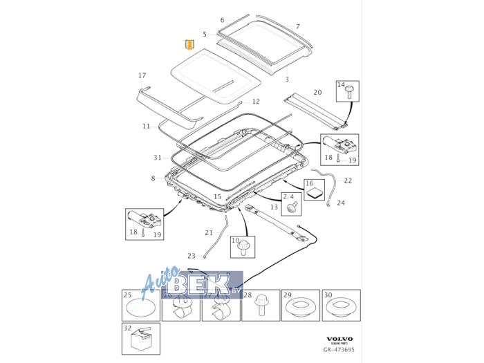 Panoramic roof Volvo XC40 Recharge 70 kWh 734 - 32285394