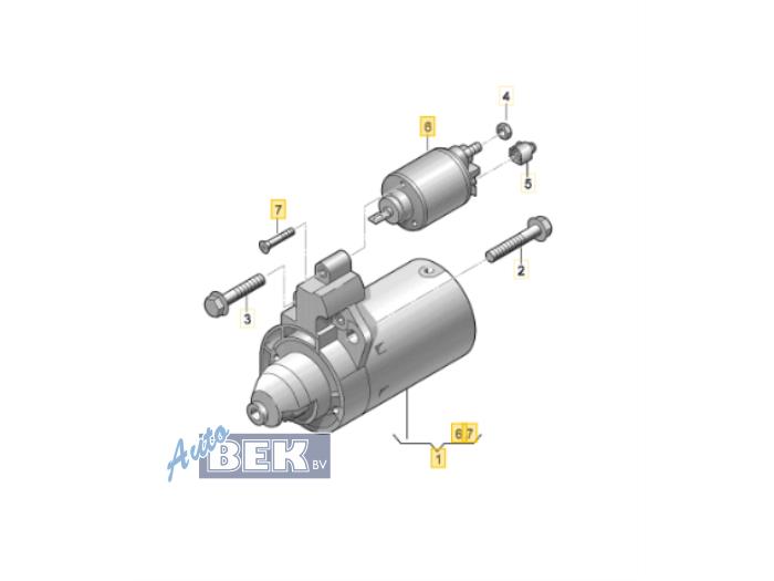 Gebrauchte Anlasser Audi A1 Sportback (8XA/8XF) 1.6 TDI 16V Preis € 10,00 Margenregelung angeboten von Auto Bek