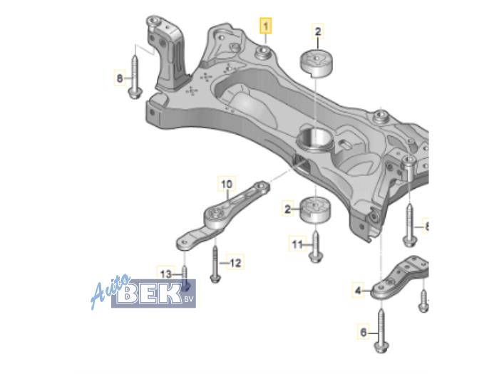 Used Subframe Skoda Octavia Combi (5EAC) 1.6 TDI 16V Price € 60,00 Margin scheme offered by Auto Bek