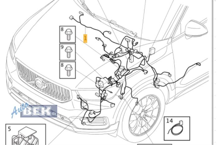 Wiring harness Volvo XC40 1.5 T4 Plug-in Hybrid 12V - 32301430