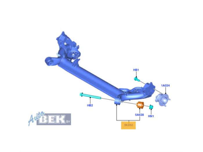 Rear axle beam with reducer – GN155K952D4D