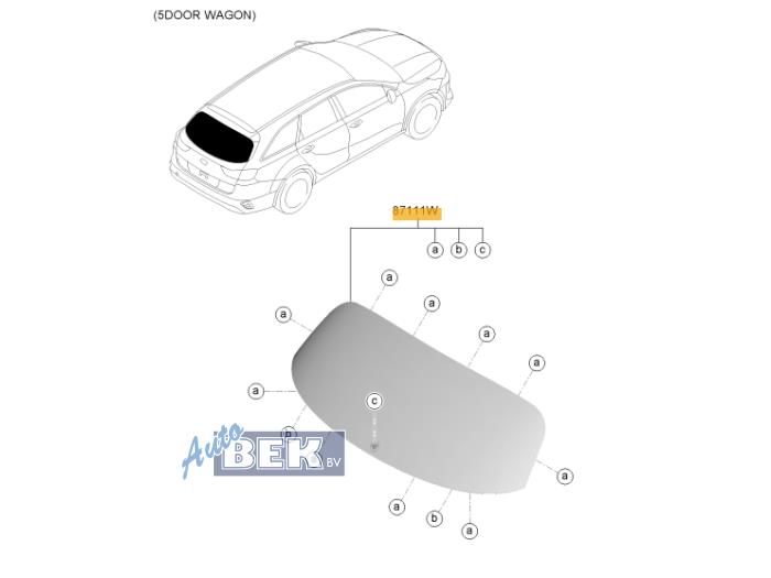 Usados Ventanilla detrás Kia Ceed (CDB5/CDBB) 1.6 CRDi 16V 136 Precio de solicitud ofrecido por Auto Bek
