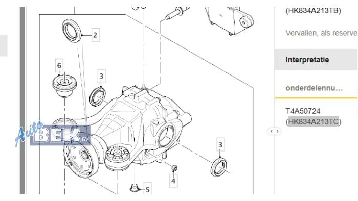 Gebrauchte Differential hinten Jaguar F-Pace 2.0 D 180 16V AWD Preis € 655,00 Margenregelung angeboten von Auto Bek