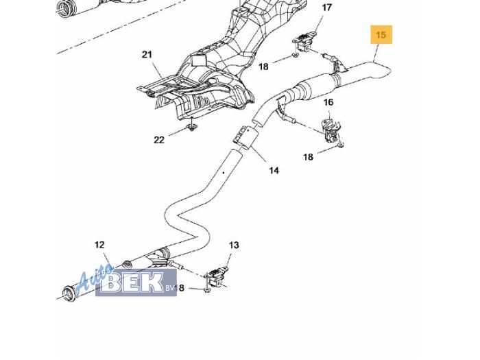 Gebrauchte Auspuff Enddämpfer Opel Crossland (X) 1.6 CDTi 100 Preis € 100,00 Margenregelung angeboten von Auto Bek