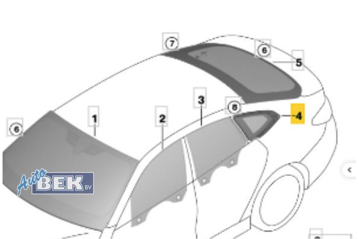 Usados Ventanilla triangular izquierda detrás BMW i4 (G26) xDrive40 Precio de solicitud ofrecido por Auto Bek