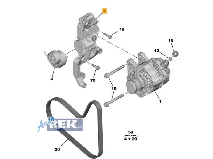 Usagé Dynamo Citroen C3 (SX/SW) 1.2 12V e-THP PureTech 110 Prix sur demande proposé par Auto Bek