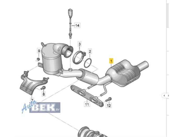 Używane Katalizator Audi S1 (8X1/8XK) 2.0 TFSI 16V Cena na żądanie oferowane przez Auto Bek