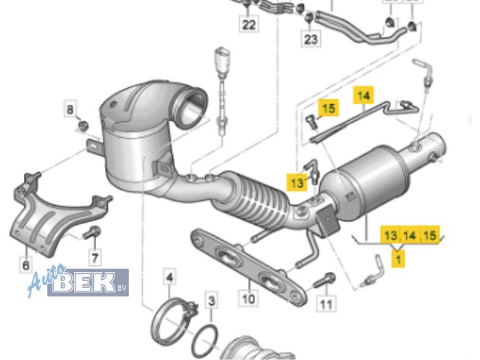 Usagé Catalyseur Volkswagen Passat Variant (3G5) 2.0 TSI 16V Prix sur demande proposé par Auto Bek