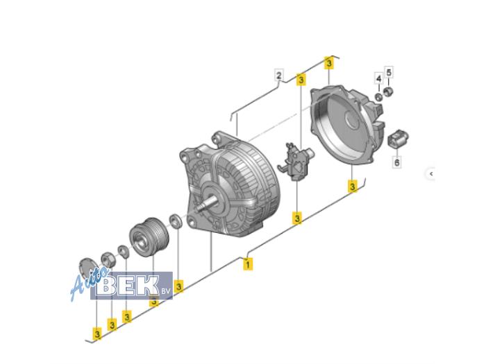 Begagnade Dynamo Volkswagen Passat Variant (3G5) 2.0 TSI 16V Pris € 84,99 Marginaltabell erbjuds av Auto Bek
