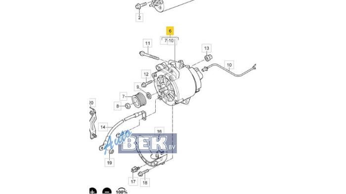 Begagnade Dynamo Porsche Cayenne II (92A) 4.8 V8 32V S Pris € 385,00 Marginaltabell erbjuds av Auto Bek