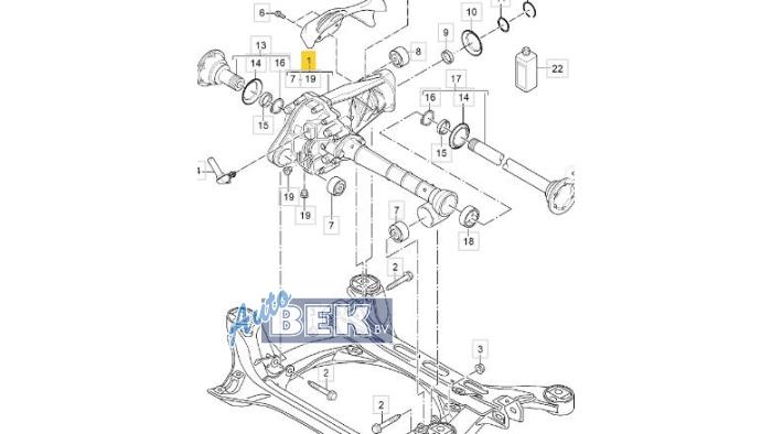 Usagé Différentiel avant Porsche Cayenne II (92A) 4.8 V8 32V S Prix € 1.450,00 Règlement à la marge proposé par Auto Bek