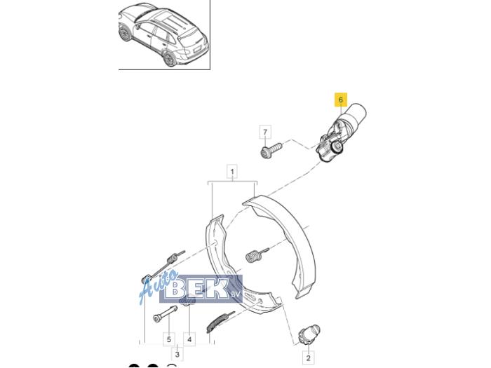 Używane Silnik hamulca postojowego Porsche Cayenne II (92A) 4.8 V8 32V S Cena € 160,00 Procedura marży oferowane przez Auto Bek
