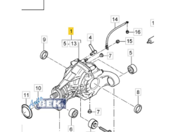 Gebrauchte Differential hinten Porsche Cayenne II (92A) 3.0 S E-Hybrid 24V Preis € 900,00 Margenregelung angeboten von Auto Bek