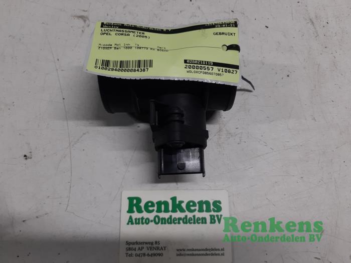 Gebrauchte Luftmassenmesser Opel Corsa C (F08/68) 1.0 12V Twin Port Preis € 20,00 Margenregelung angeboten von Renkens Auto-Onderdelen B.V.