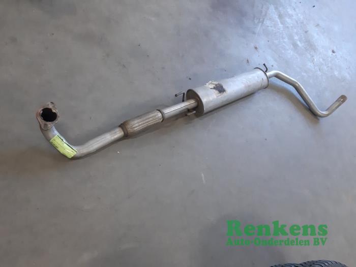 Exhaust middle silencer from a Fiat Stilo MW (192C) 1.6 16V 2003