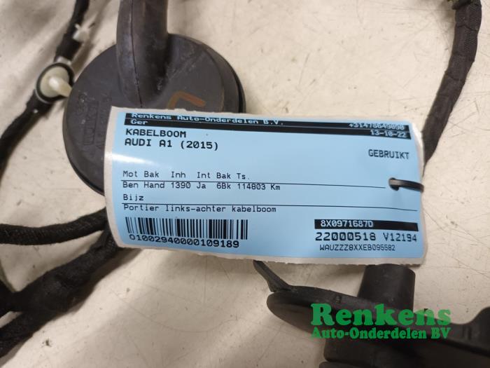 Mazo de cables de un Audi A1 Sportback (8XA/8XF) 1.4 TFSI Cylinder on demand 16V 2015