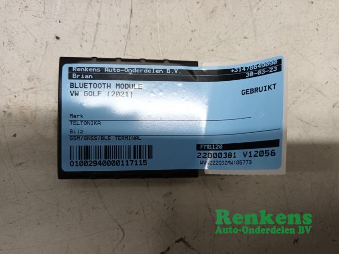 Begagnade Bluetooth-modul Volkswagen Golf VIII (CD1) 2.0 GTI 16V Pris € 40,00 Marginaltabell erbjuds av Renkens Auto-Onderdelen B.V.