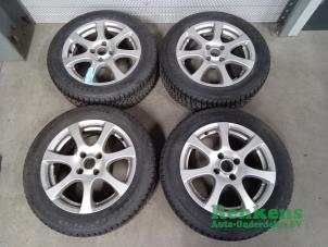 Used Set of sports wheels + winter tyres Citroen C4 Berline (NC) 1.6 16V VTi Price on request offered by Renkens Auto-Onderdelen B.V.