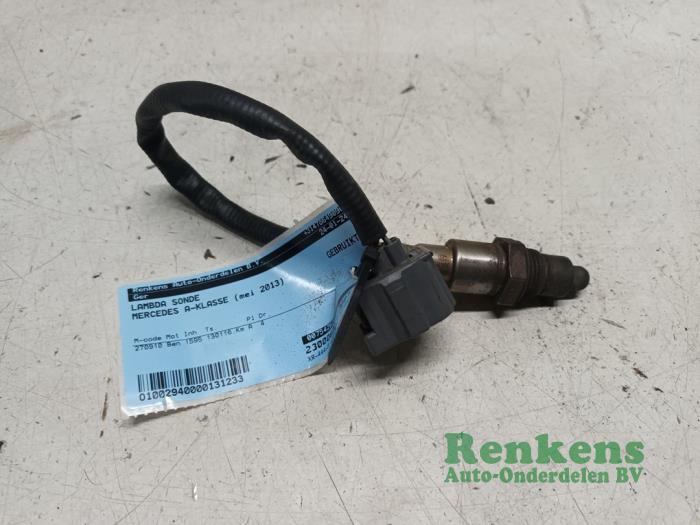 Lambda probe Mercedes A (W176), 2012 / 2018 1.6 A-180 16V, Hatchback, Petrol, 1.595cc, 90kW (122pk), FWD, M270910, 2012-09 / 2018-05, 176.042 (Used)