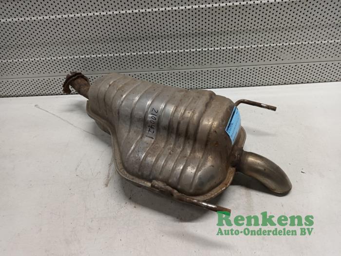 Exhaust rear silencer from a Opel Astra H (L48) 1.6 16V 2007